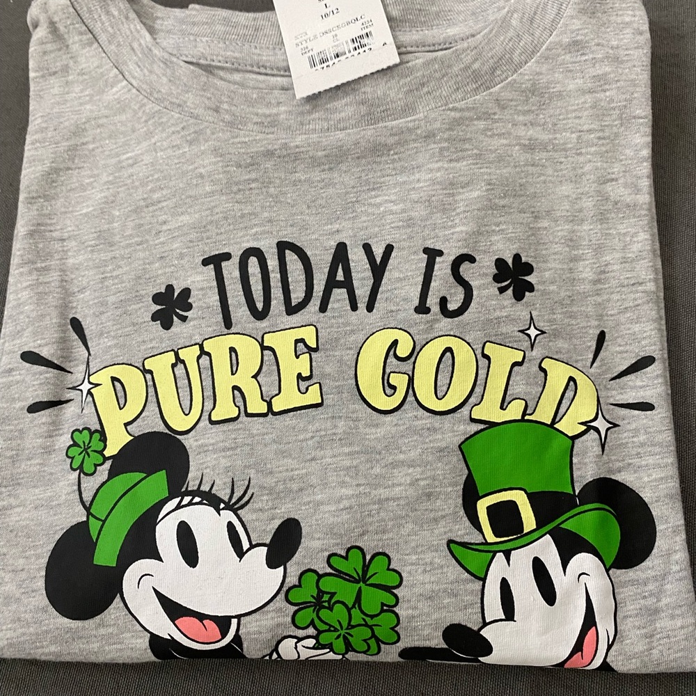 Disney Gray Graphic Kids T-Shirt size 10/12